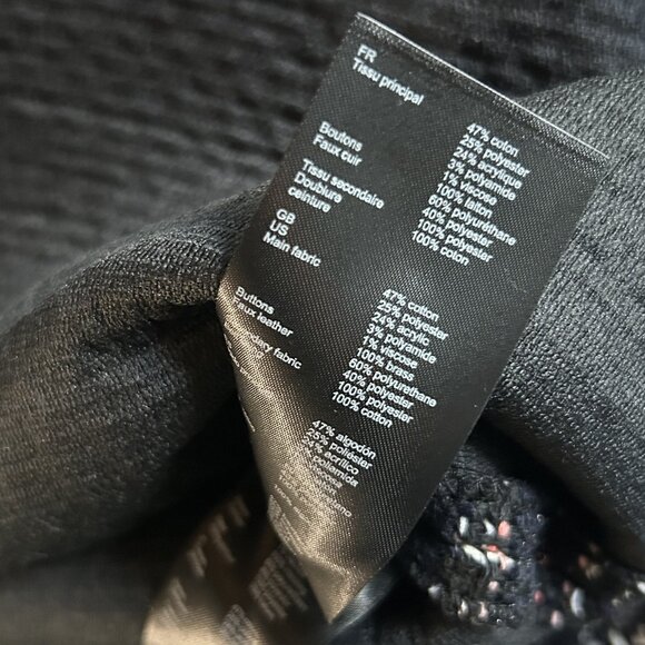 NWT Maje Jisido Faux Leather Detail Tweed Mini Skirt ASO Katy Keene - Picture 10 of 11